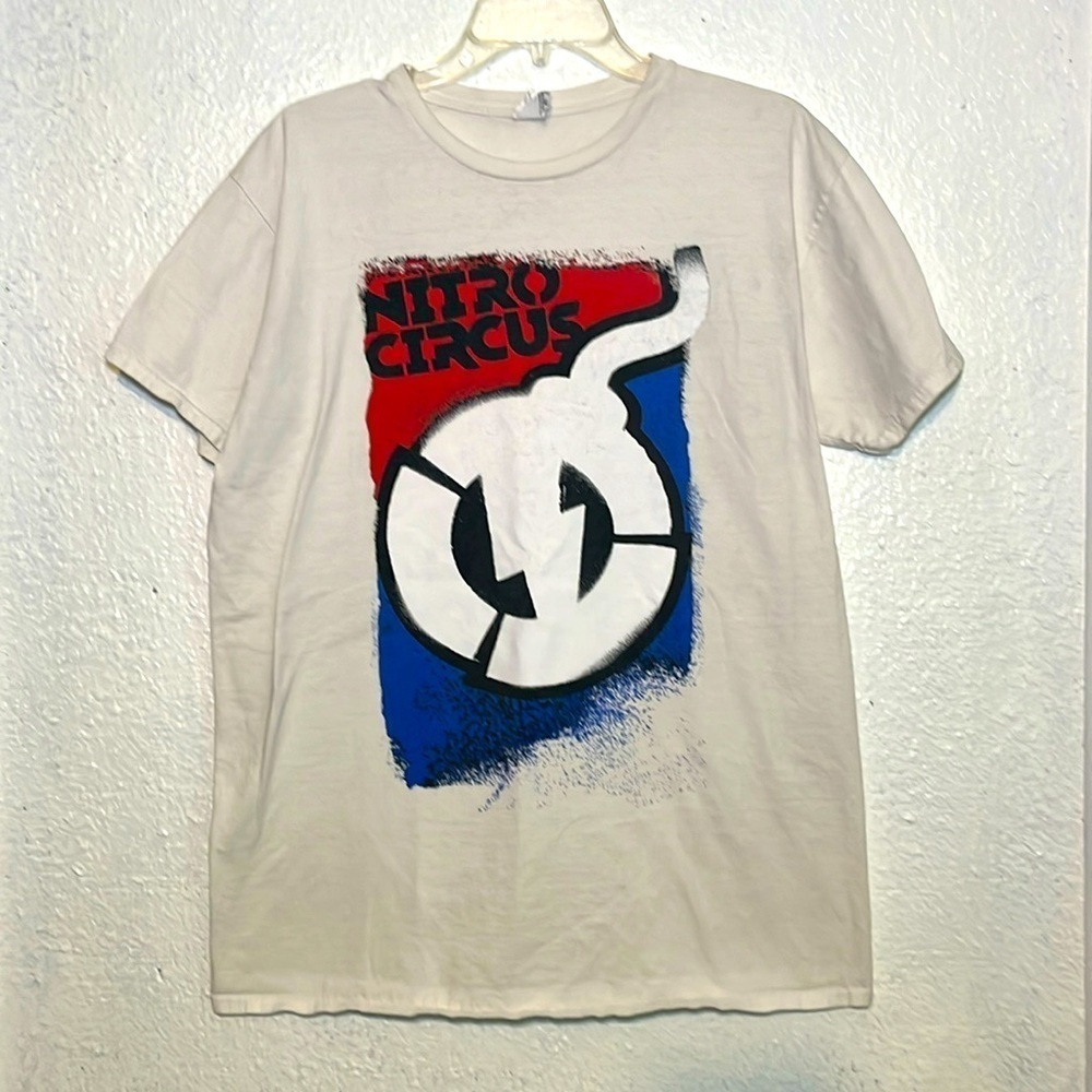 Gildan white Nitro Circus T-shirt size XL
